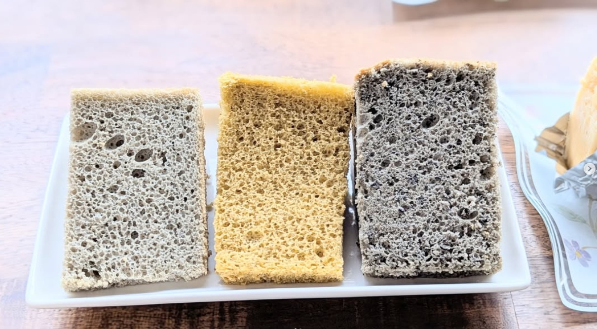 3色のシフォンケーキ